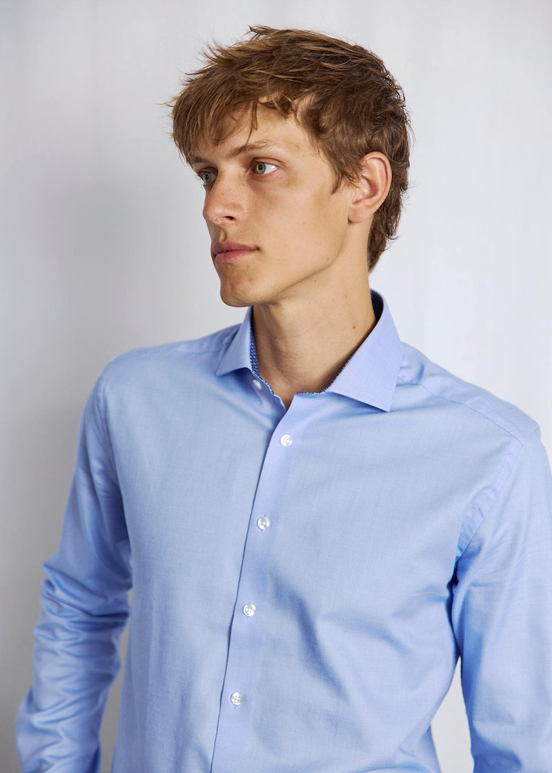 BS Freeman Slim Fit Shirt - Light Blue