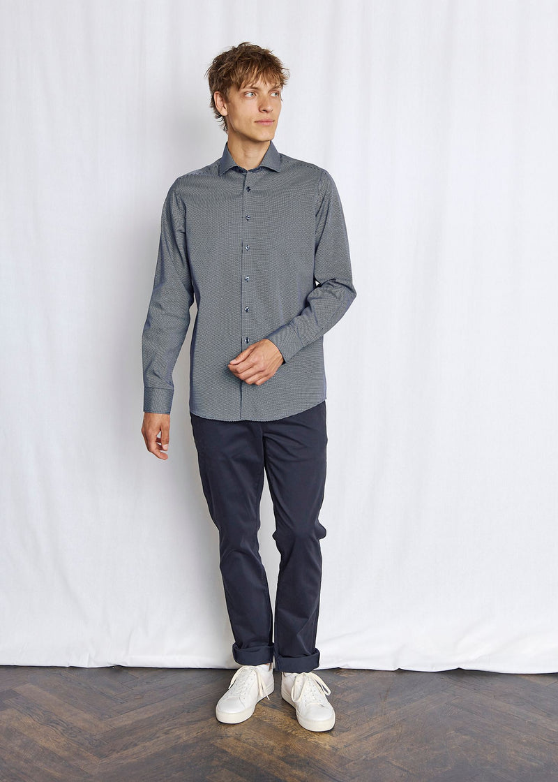 BS Henderson Slim Fit Shirt - Navy
