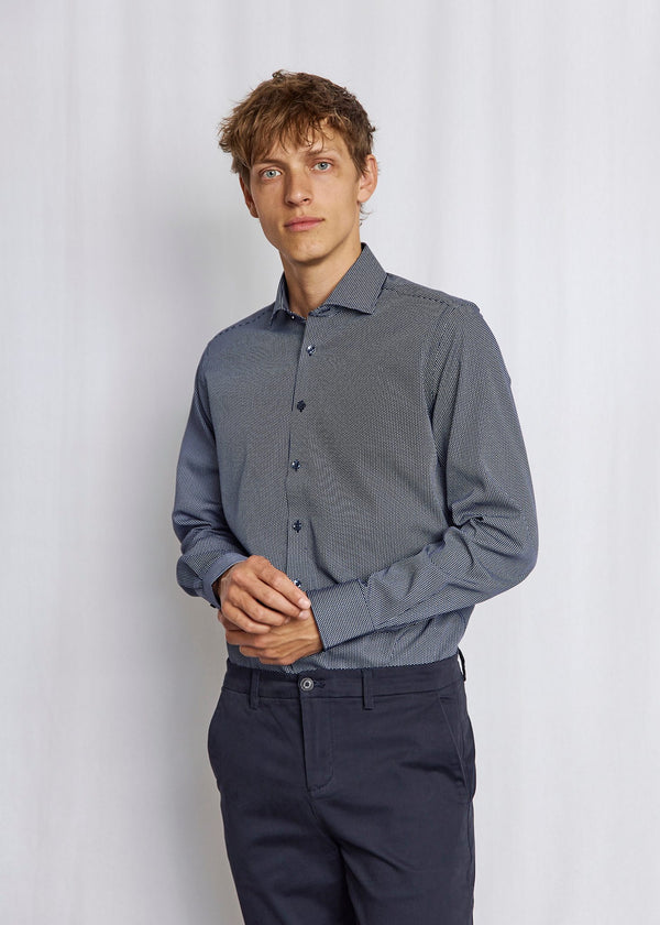 BS Henderson Slim Fit Shirt - Navy