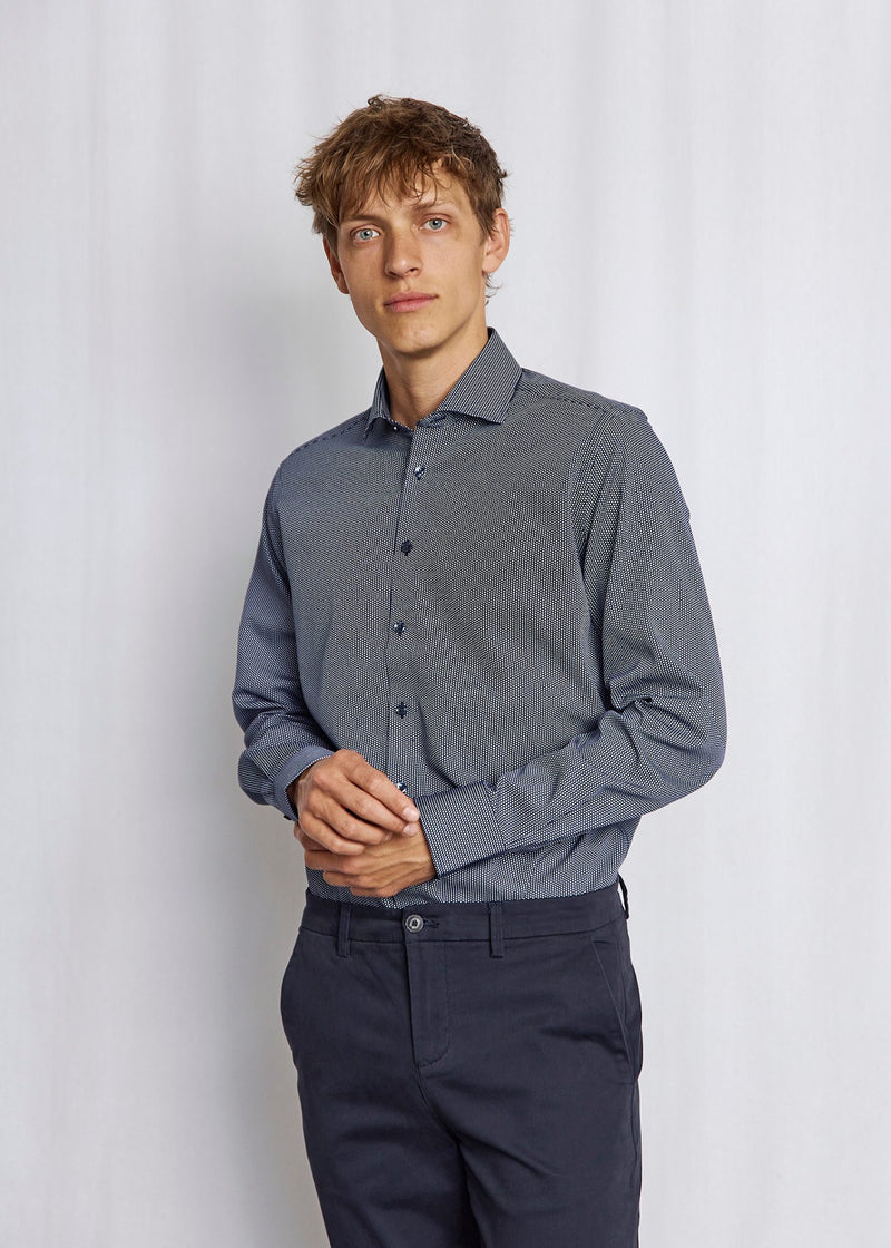 BS Henderson Slim Fit Shirt - Navy