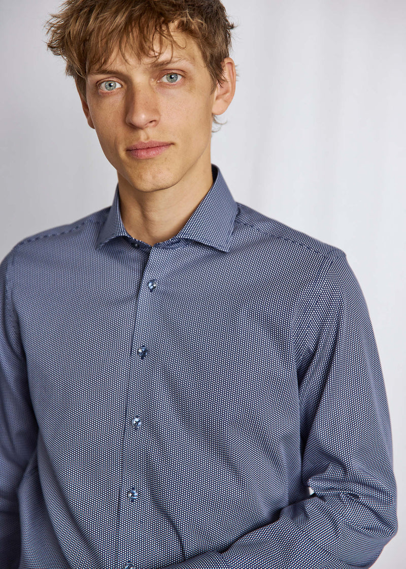 BS Henderson Slim Fit Shirt - Navy