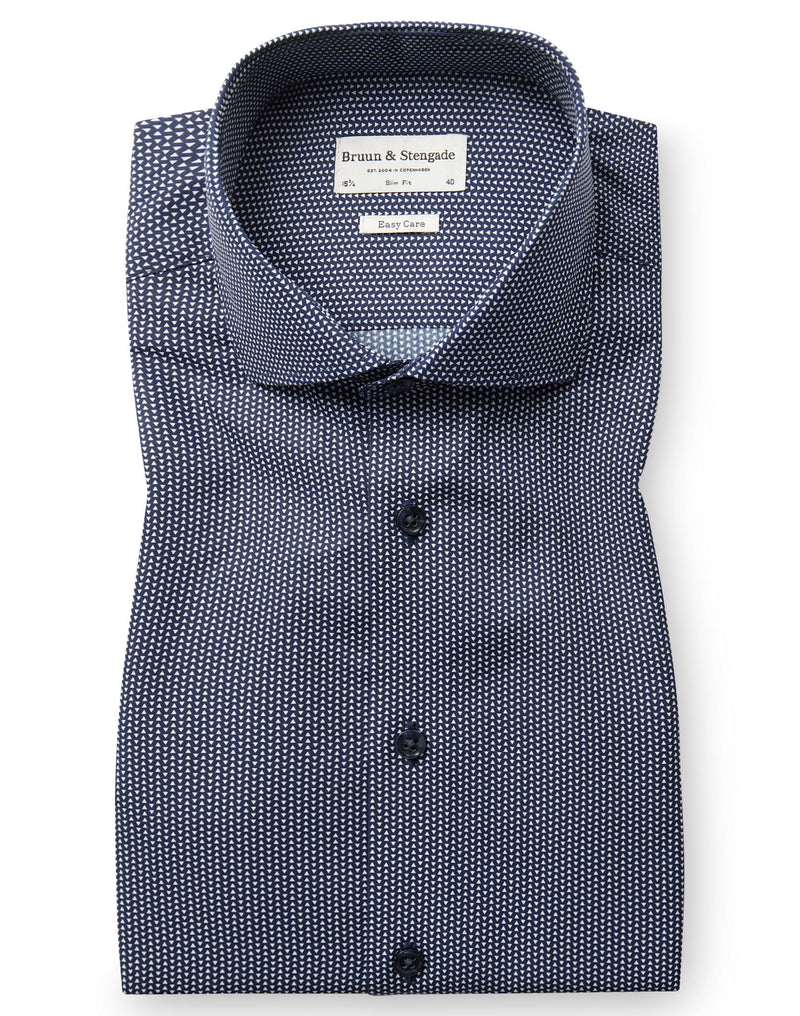 BS Henderson Slim Fit Shirt - Navy
