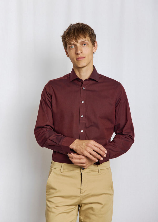 BS Machado Slim Fit Shirt - Bordeaux