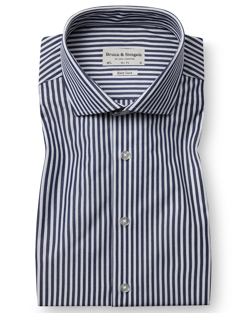 BS Rodriguez Slim Fit Shirt - Navy/White
