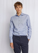 BS Seager Slim Fit Shirt - Dark Blue
