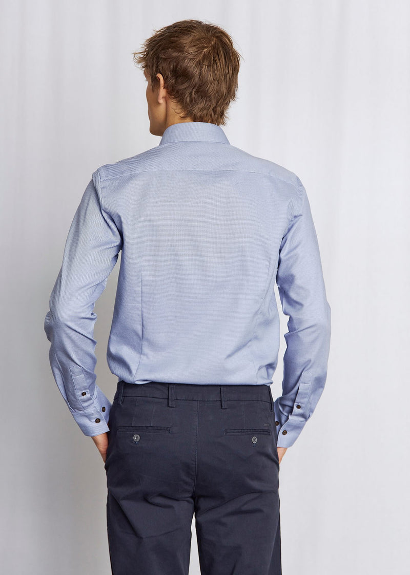 BS Seager Slim Fit Shirt - Dark Blue