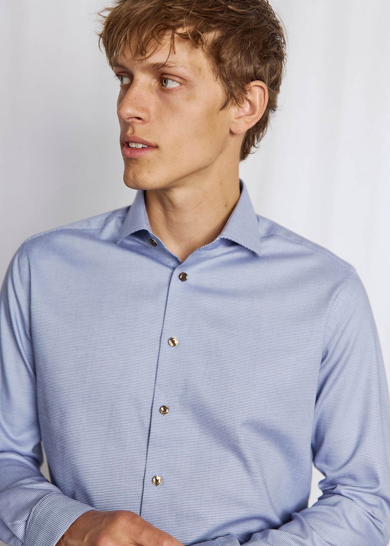BS Seager Slim Fit Shirt - Dark Blue