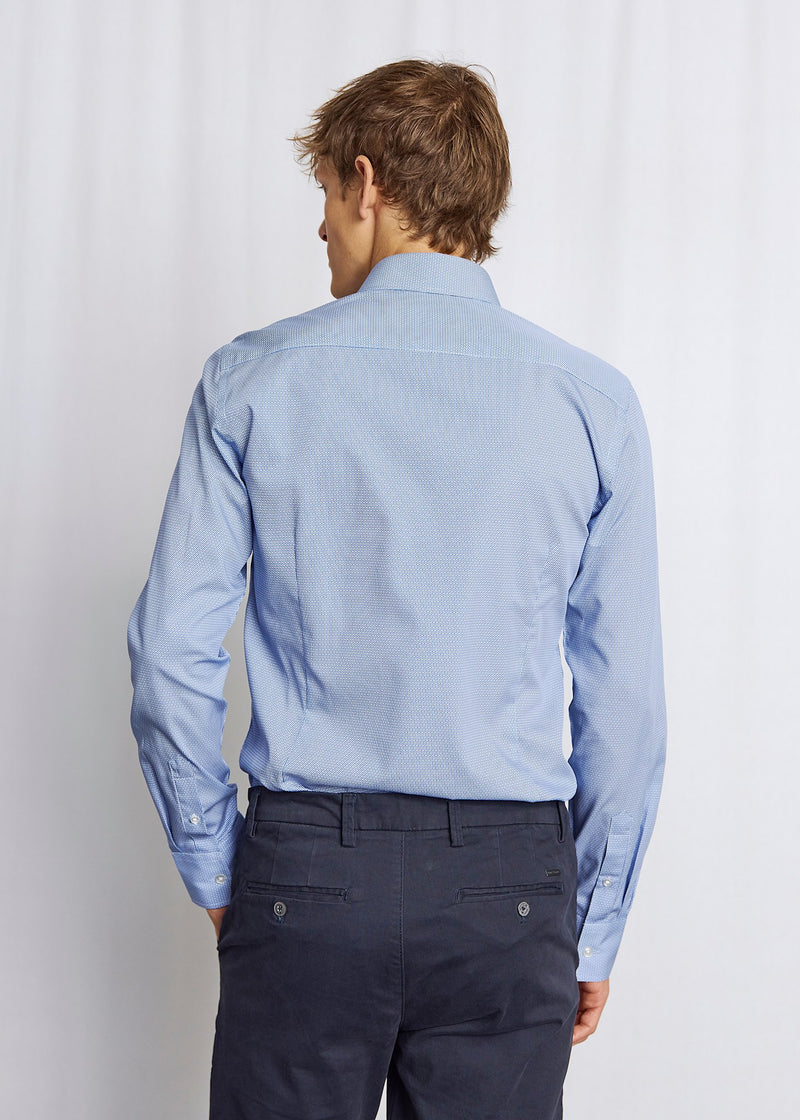 BS Wheeler Slim Fit Shirt - Blue