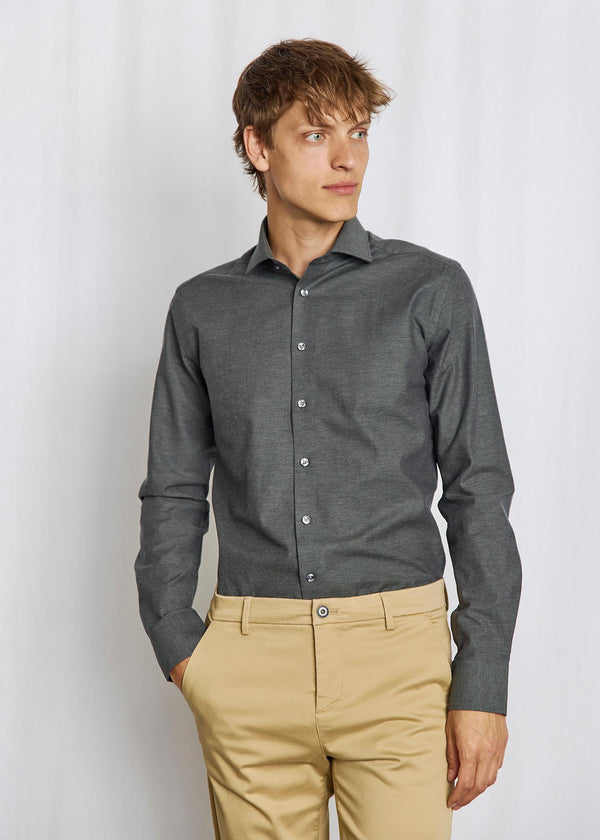 BS Witt Slim Fit Shirt - Dark Green