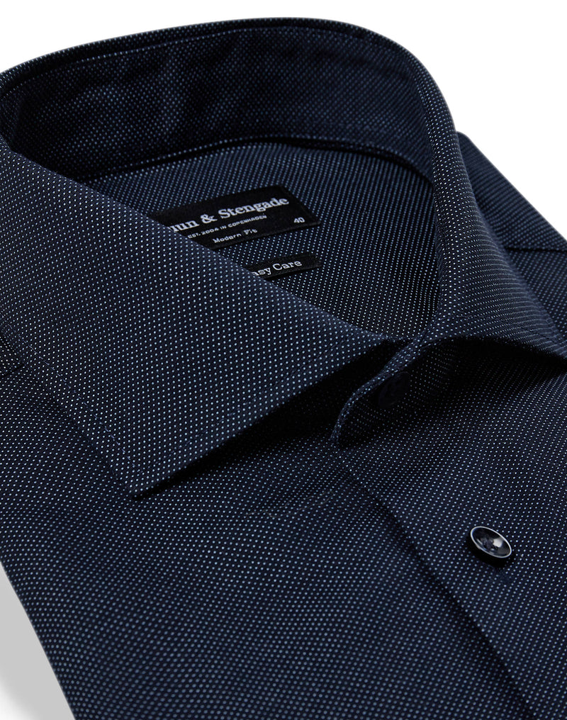 BS Randy Modern Fit Shirt - Navy