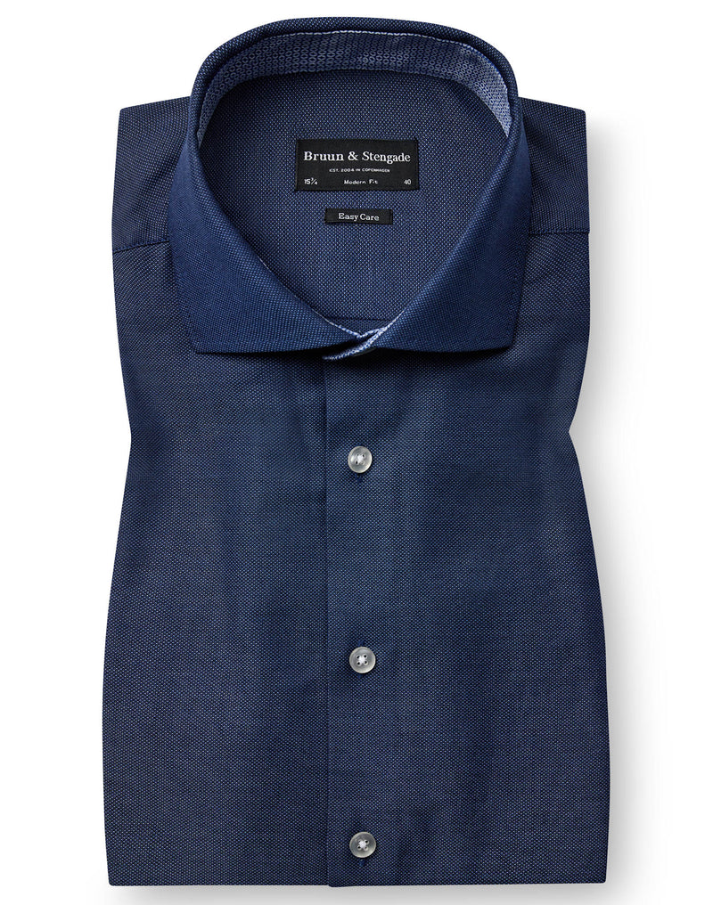 BS Yandy Modern Fit Shirt - Dark Blue
