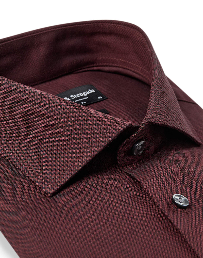 BS Manny Modern Fit Shirt - Burgundy