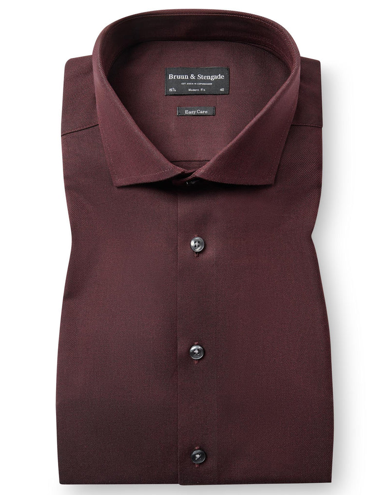 BS Manny Modern Fit Shirt - Burgundy