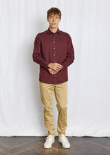 BS Manny Modern Fit Shirt - Burgundy