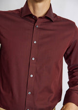 BS Manny Modern Fit Shirt - Burgundy