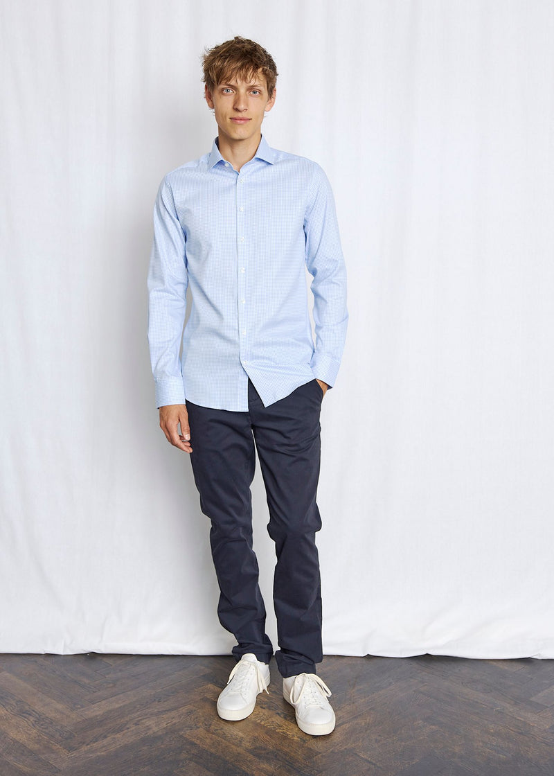 BS Austin Modern Fit Shirt - Light Blue