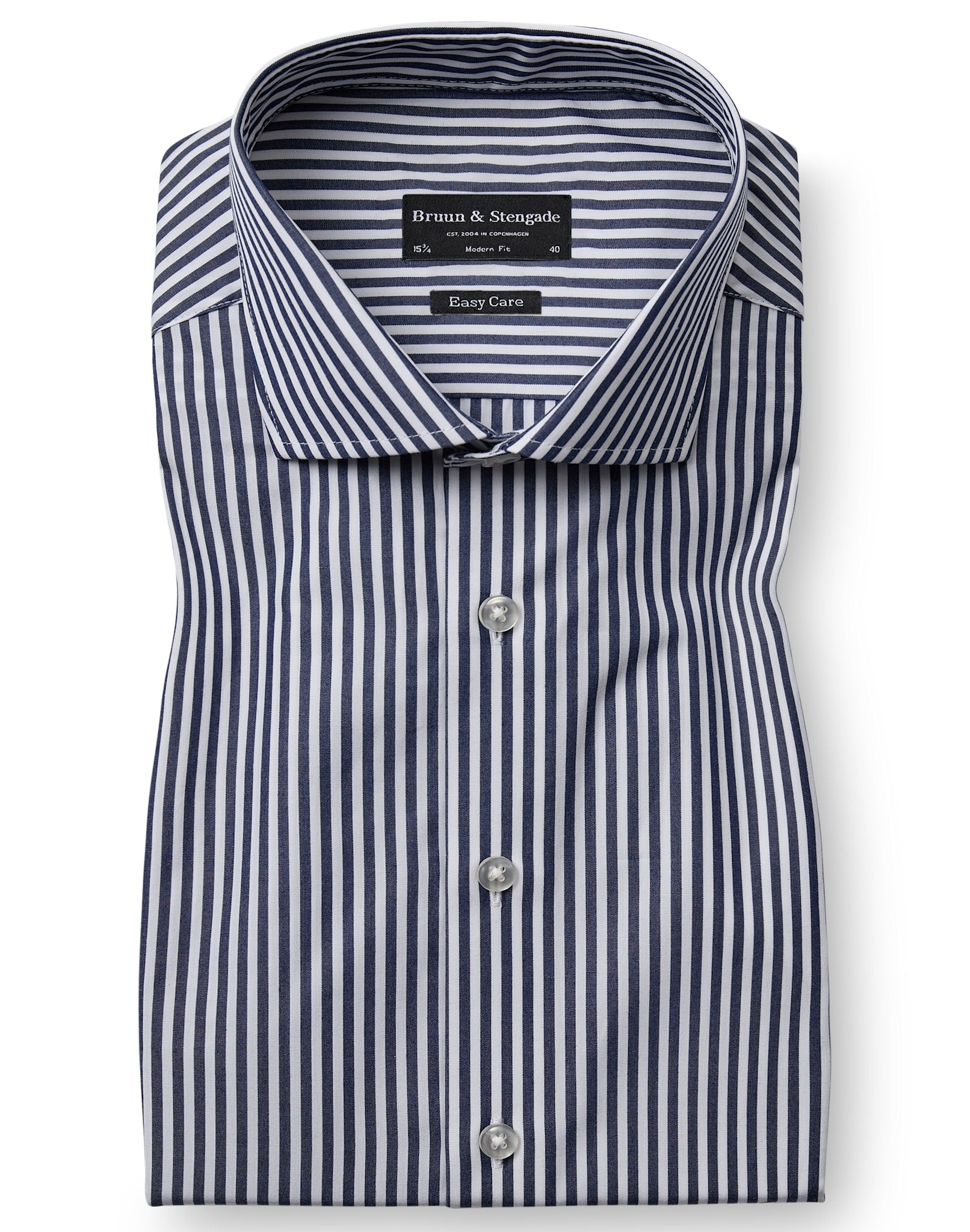 BS Julio Modern Fit Shirt - Navy/White