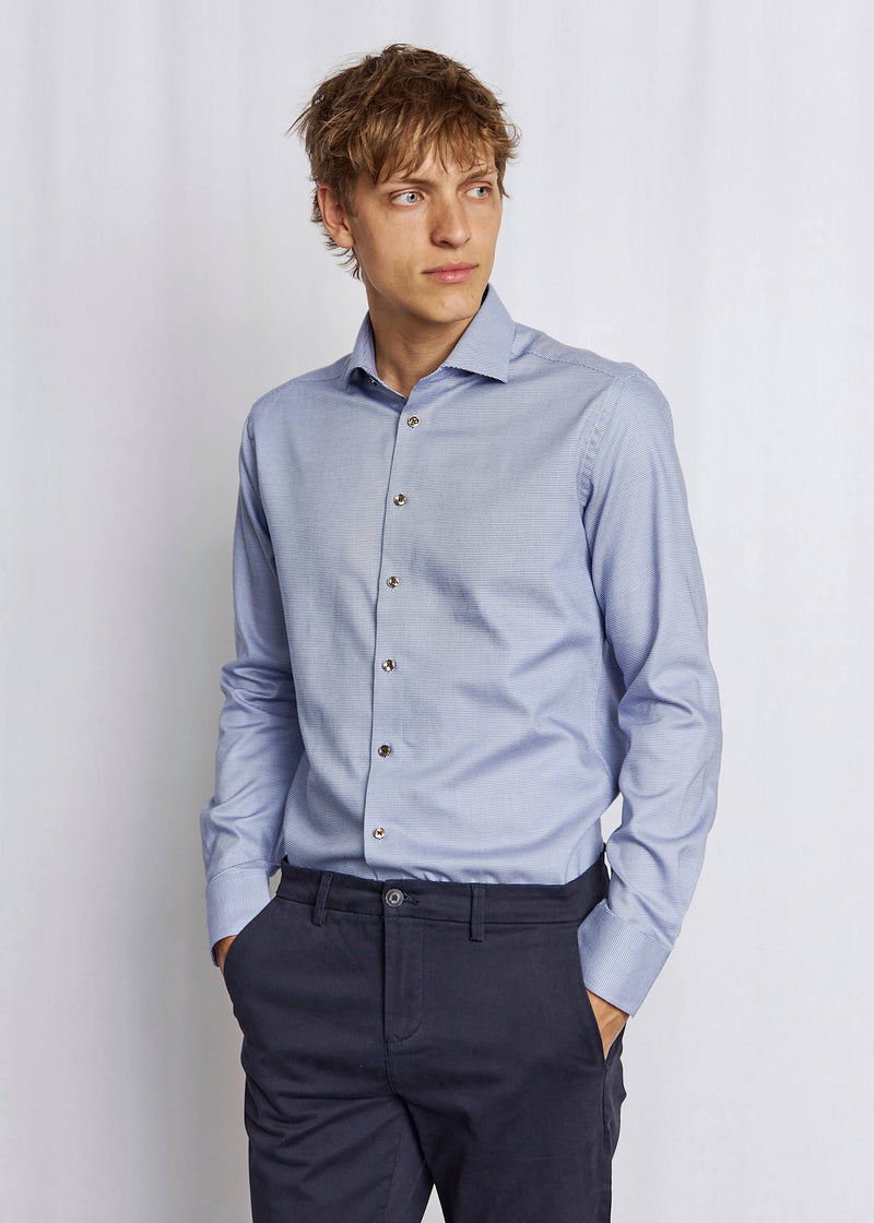 BS Corey Modern Fit Shirt - Dark Blue