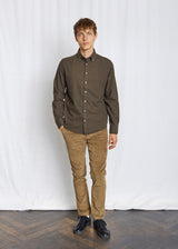 BS Faruk Casual Modern Fit Shirt - Army