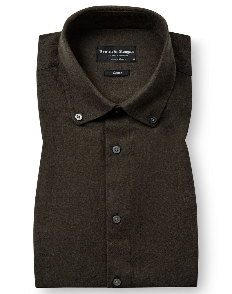 BS Faruk Casual Modern Fit Shirt - Army