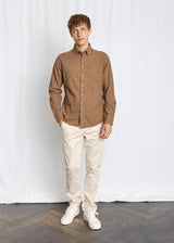 BS Faruk Casual Modern Fit Shirt - Brown