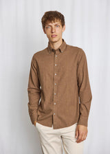BS Faruk Casual Modern Fit Shirt - Brown