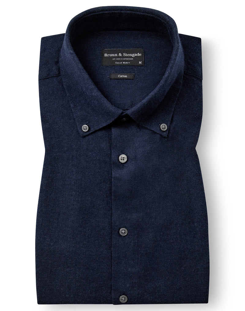 BS Faruk Casual Modern Fit Shirt - Dark Blue