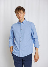 BS Faruk Casual Modern Fit Shirt - Light Blue