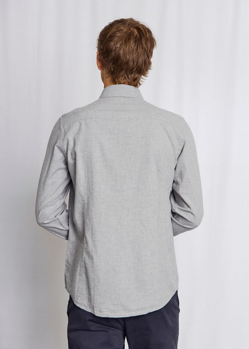 BS Faruk Casual Modern Fit Shirt - Light Grey