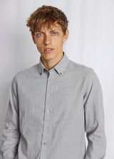 BS Faruk Casual Modern Fit Shirt - Light Grey