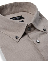 BS Faruk Casual Modern Fit Shirt - Sand