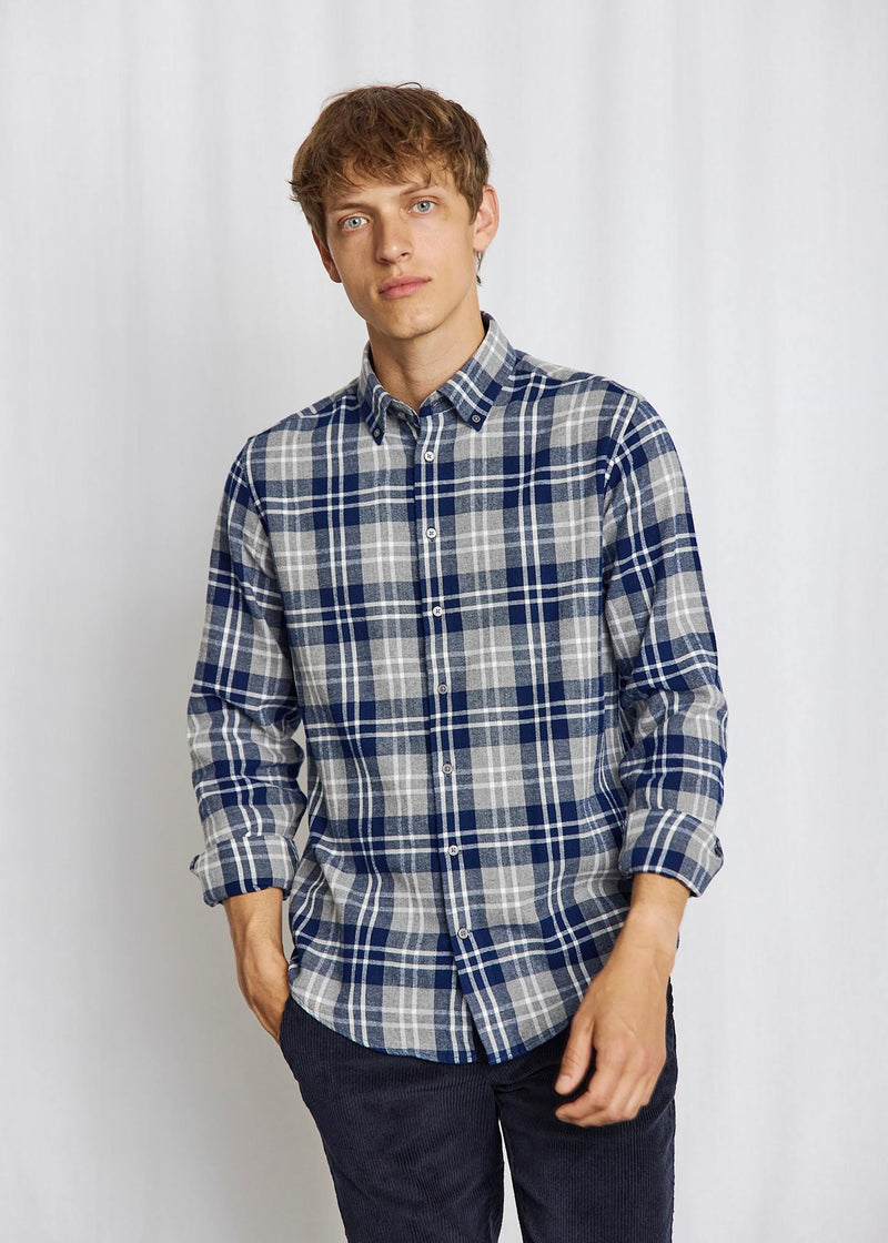 BS Ravi Casual Modern Fit Shirt - Grey