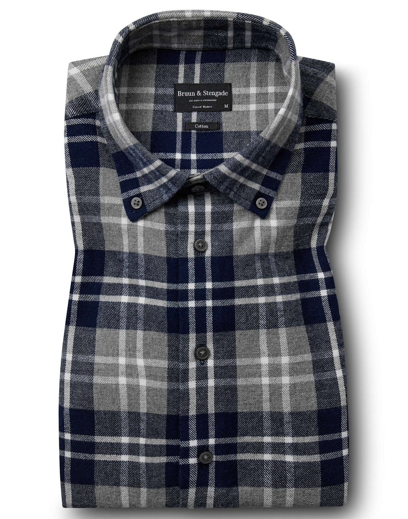 BS Ravi Casual Modern Fit Shirt - Grey