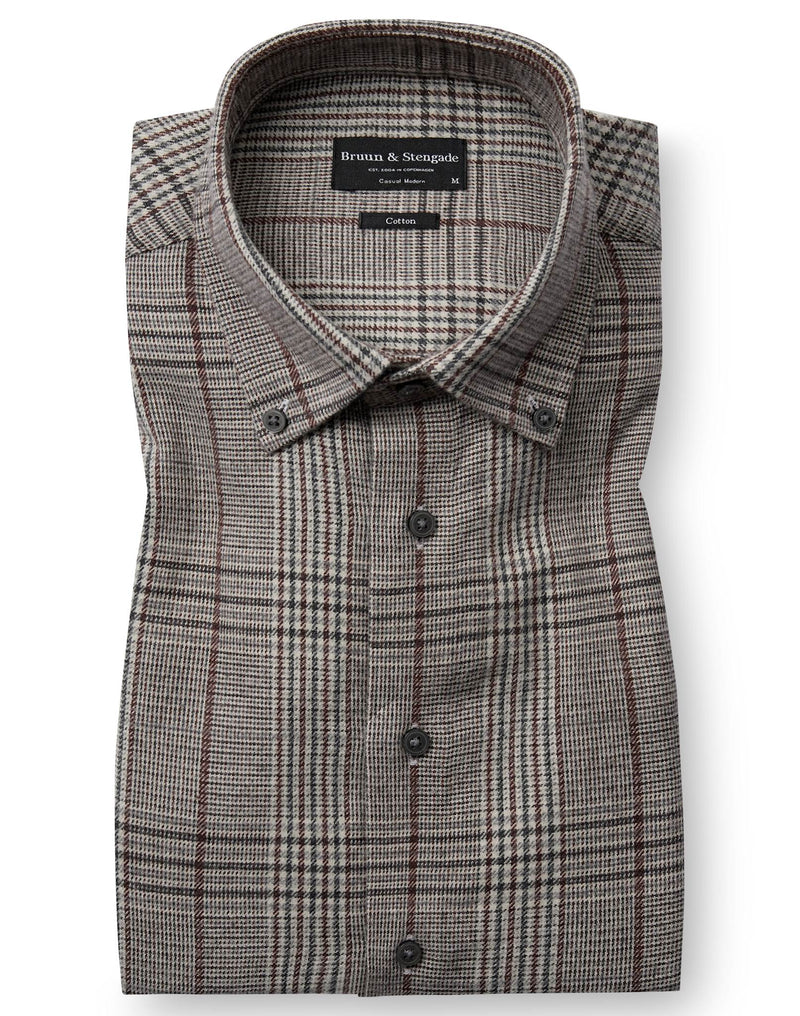 BS Tazul Casual Modern Fit Shirt - Brown