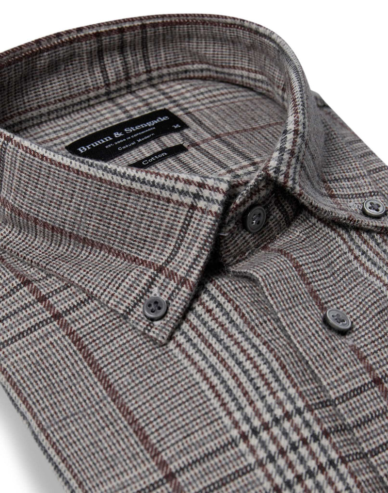 BS Tazul Casual Modern Fit Shirt - Brown