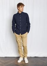 BS Akhlaq Casual Modern Fit Shirt - Thunder