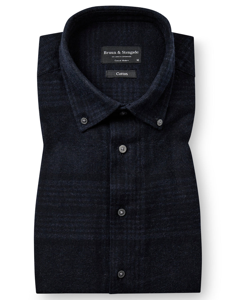 BS Akhlaq Casual Modern Fit Shirt - Thunder