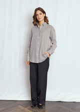 BS Karita Regular Fit Shirt - Bordeaux/White