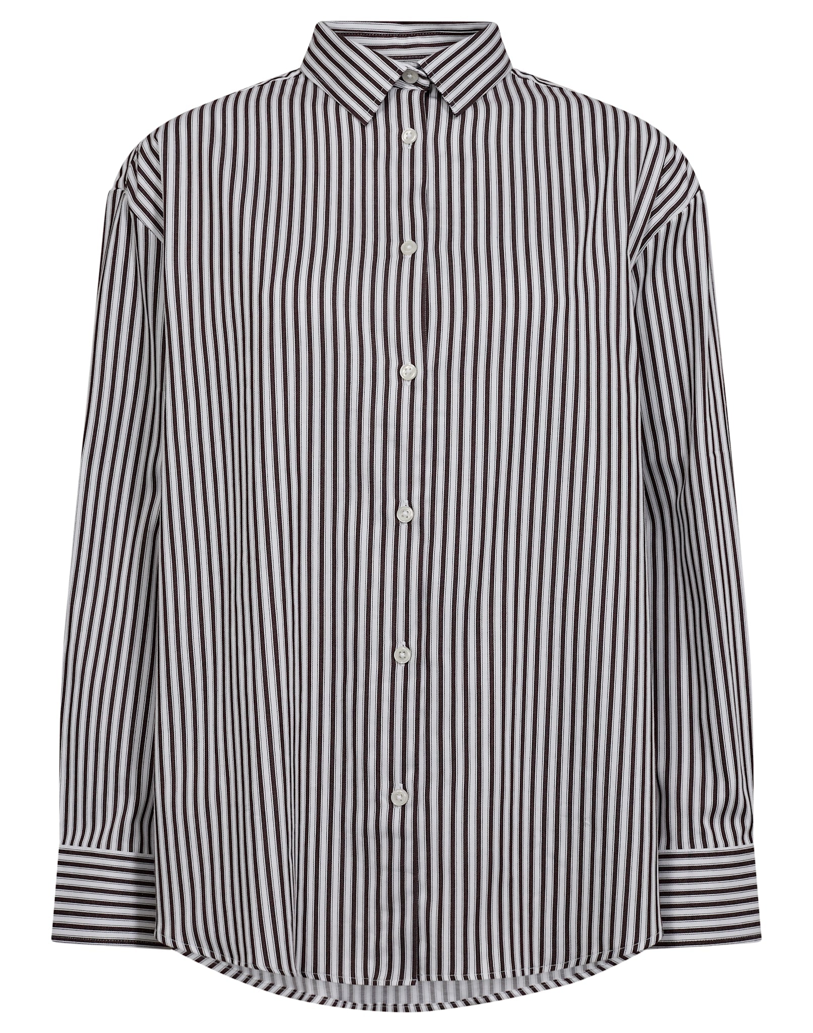 BS Karita Regular Fit Shirt - Bordeaux/White