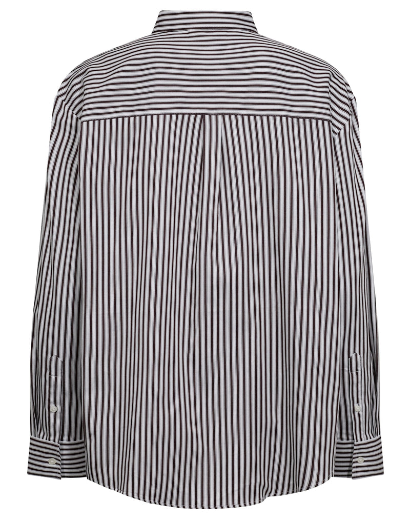 BS Karita Regular Fit Shirt - Bordeaux/White