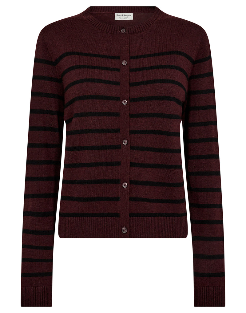 BS Kjersti Regular Fit Knitwear - Bordeaux/Black