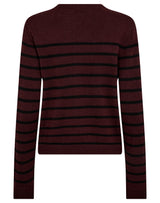 BS Kjersti Regular Fit Knitwear - Bordeaux/Black