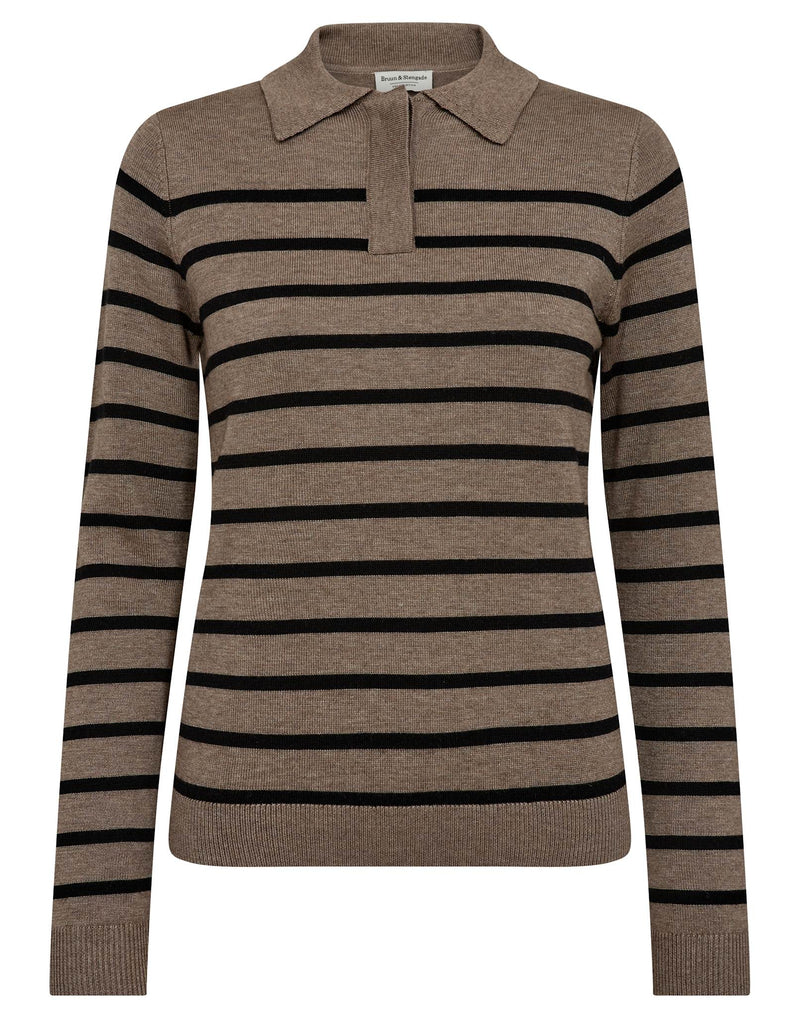 BS Eirin Regular Fit Knitwear - Brown/Black