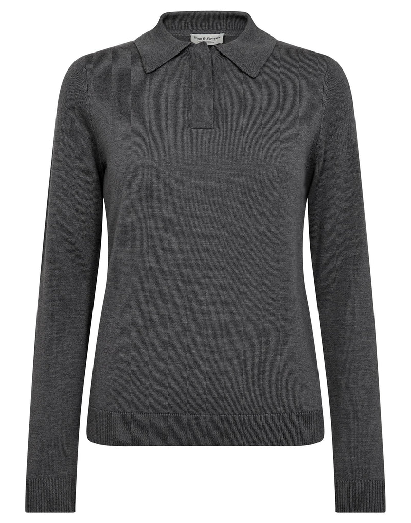 BS Eirin Regular Fit Knitwear - Dark Grey