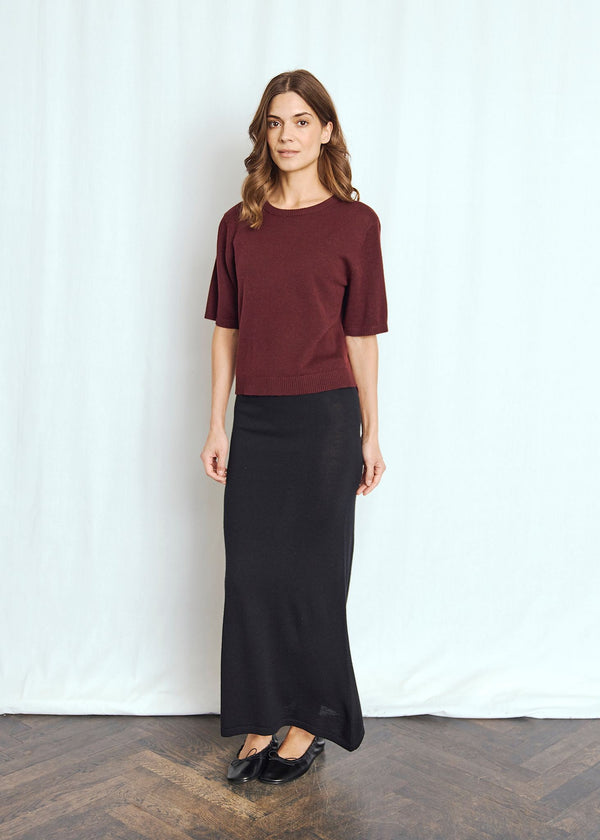 BS Eline Regular Fit T-Shirt - Bordeaux