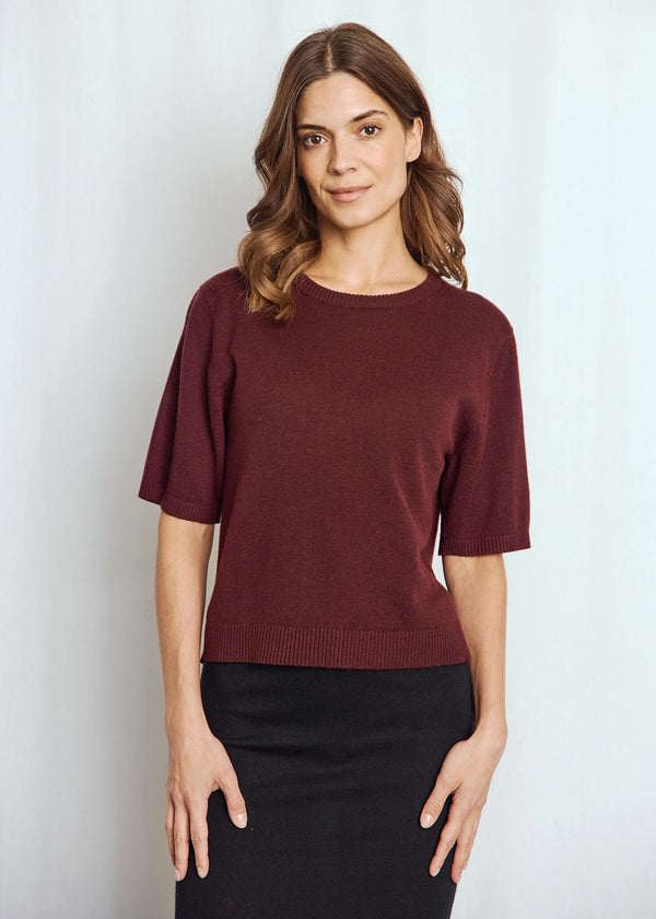 BS Eline Regular Fit T-Shirt - Bordeaux