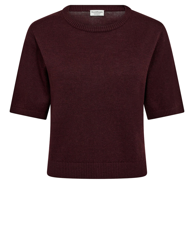 BS Eline Regular Fit T-Shirt - Bordeaux