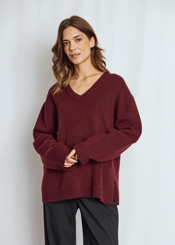 BS Lina Regular Fit Knitwear - Bordeaux
