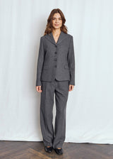BS Maria Slim Fit Blazer - Dark Grey