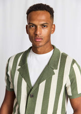 BS Romeo Regular Fit Polo Shirt - Green/White